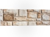 PVC Schuimplaat- Verschillende Vormen Stenen Muur - 90x30 cm Foto op PVC Schuimplaat