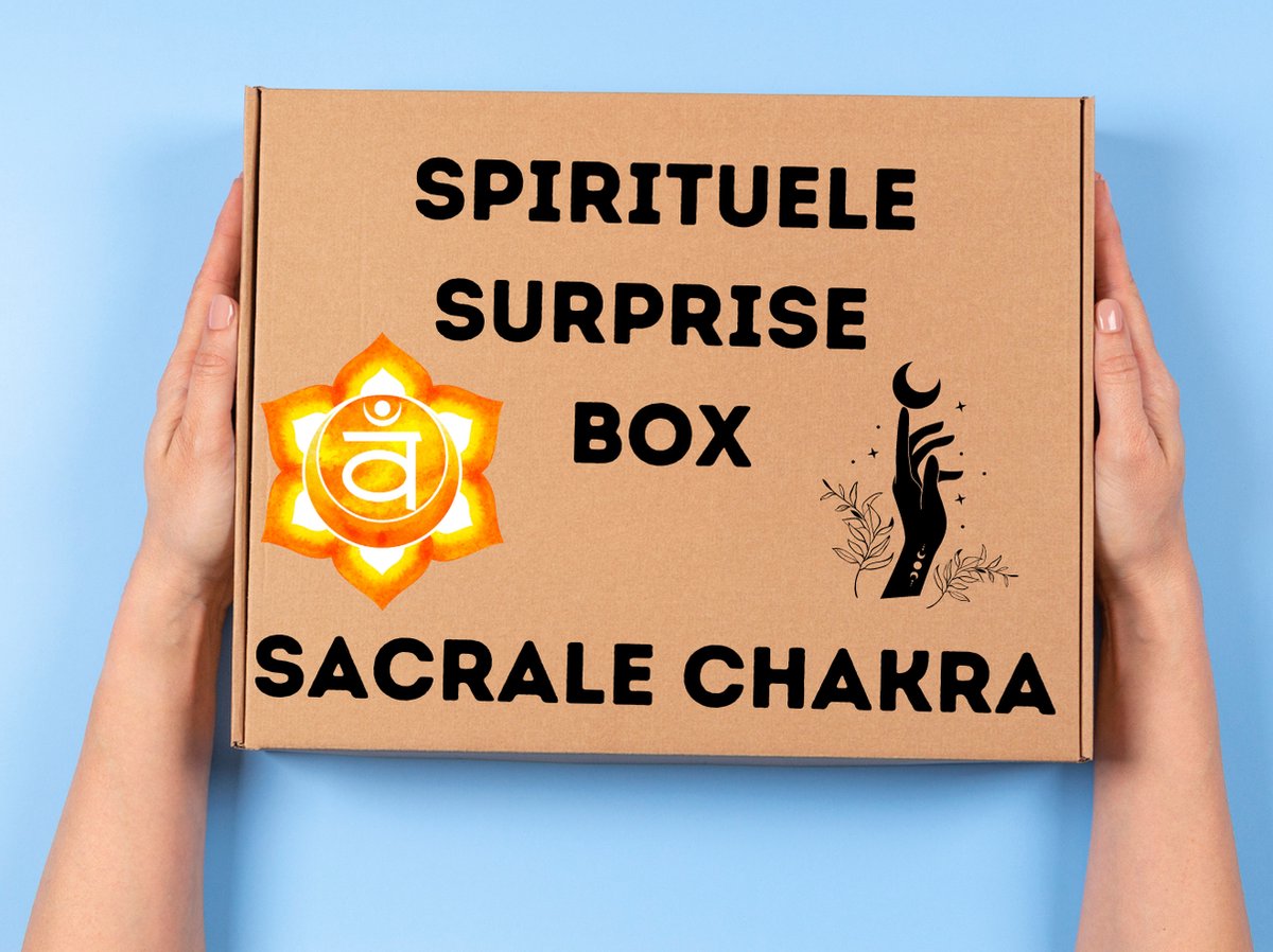 Spirituele Surprise Box Sacrale Chakra - Esoterie - Unieke samenstelling - Intuïtief Pakket - Kristallen - Wierook