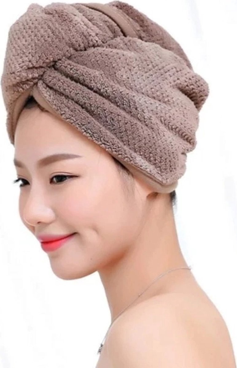 2 Stks Microvezel Haar Drogende Handdoeken, Leuke Badhanddoek Wrap Ultra Zachte Absorberende Haar Droge Hoed Cap Sneldrogende Badmuts Voor Vrouwen Volwassenen Of Kinderen Meisjes