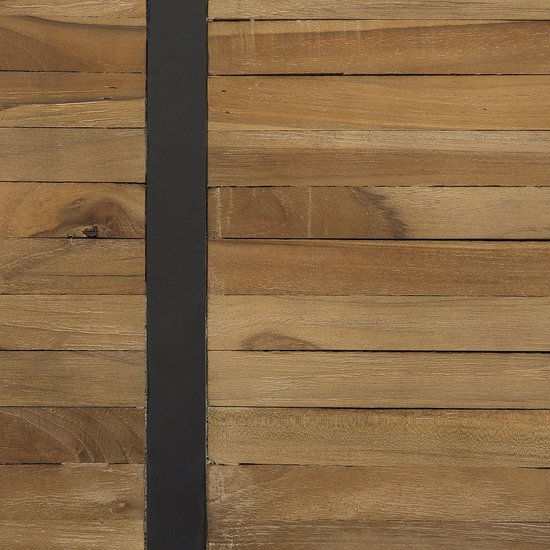 BELIANI GANDER - Salontafel - Lichte houtkleur - Teakhout