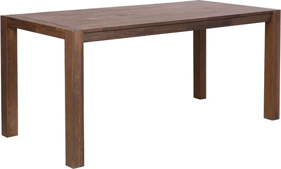 NATURA - Eettafel - Donkere houtkleur - 85 x 150 cm - Eikenhout