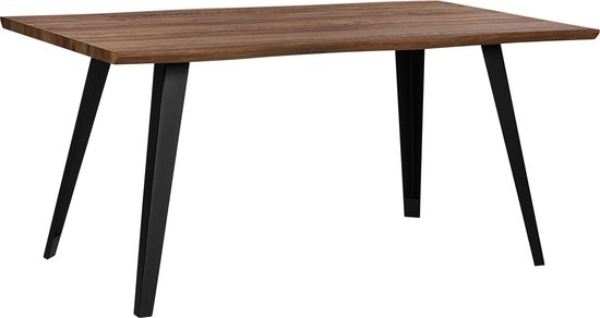 WITNEY - Eettafel - Donkere houtkleur - 90 x 160 cm - MDF
