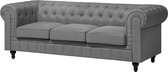CHESTERFIELD L - Woonkamerset - Grijs - Polyester