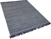 Beliani BESNI - Tapis - gris - coton