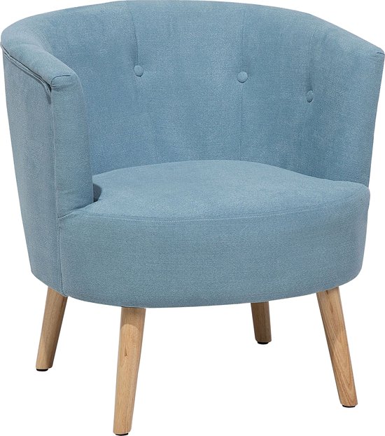 ODENZEN - Fauteuil - Blauw - Polyester