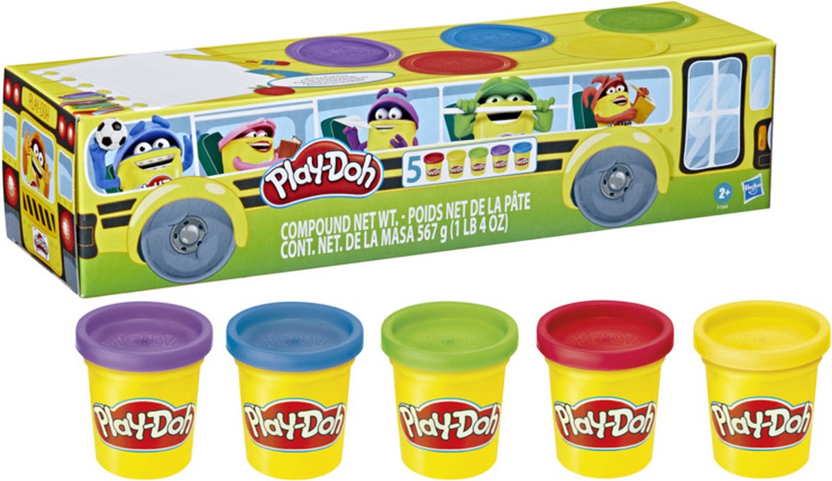 Play-Doh - Back to School 5 pack- Boetseerklei — afbeelding 5