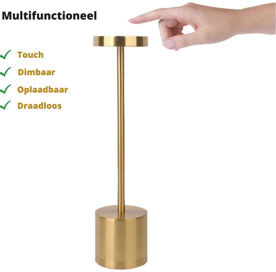 Touch Control Traditionele tafellamp, set van 2, vintage bedlampen met dubbele USB-oplaadpoorten, 3-weg dimbare bronzen afwerking bureaulampen met belvorm faux zijden kap voor woonkamer, slaapkamer