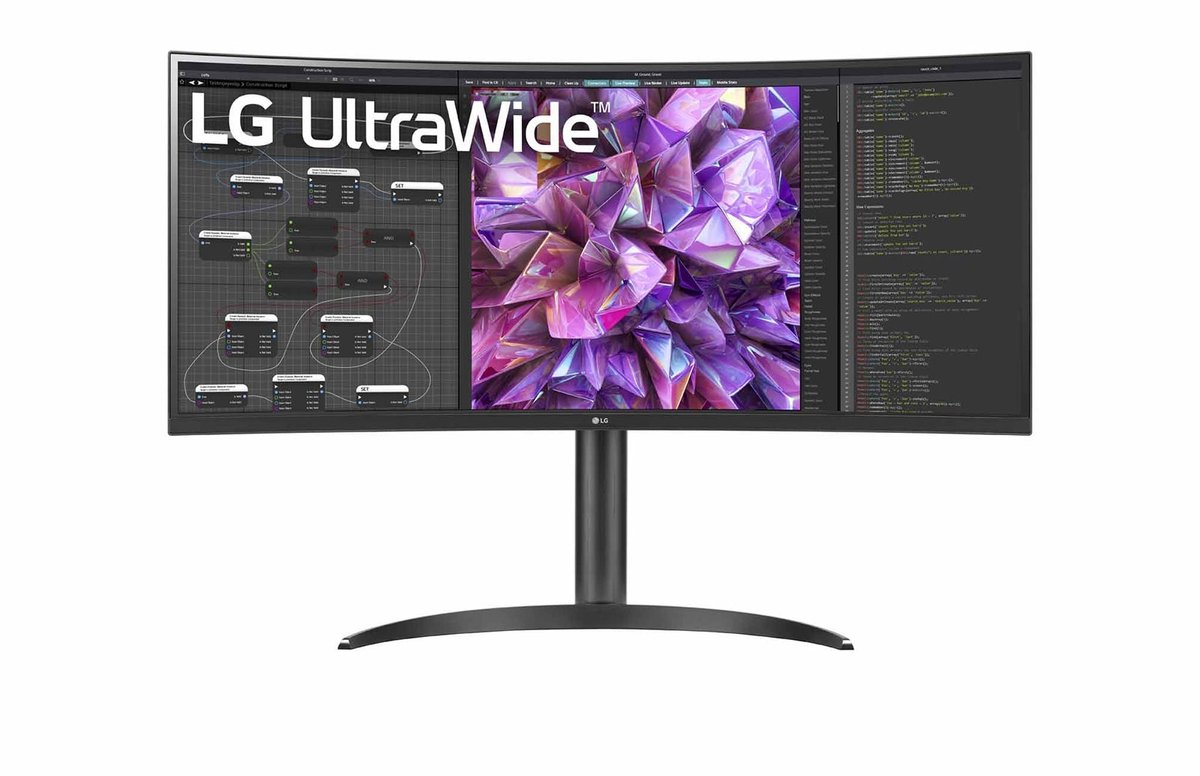 LG 34WQ75X-B 86,4 cm (34") 3440 x 1440 Pixels Quad HD LED Zwart