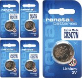 5 Stuks - Renata Lithium CR2477N 3v knoopcelbatterij