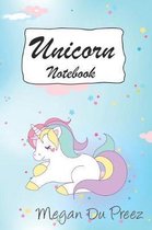 Unicorn Notebook: Unicorns and Rainbow Fantasy Cute Unicorn Notebook