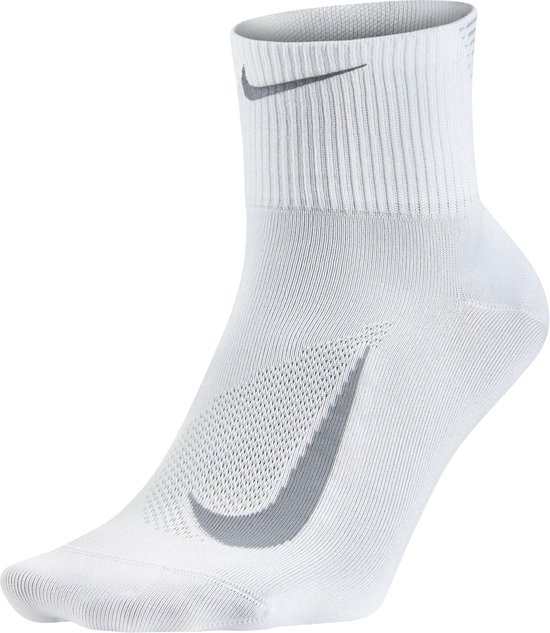 Nike Elite Lightweight Quarter Loopkousen - Maat 41-43 - Unisex - wit |  bol.com