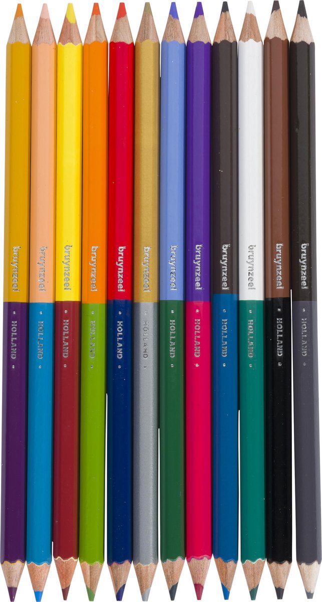Bruynzeel Kids Twin Points kleurpotloden set 12 — afbeelding 3