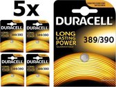 5 Stuks - Duracell 389-390 / G10 / SR1130W 1.5V 85mAh knoopcel batterij