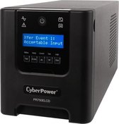 CyberPower PR750ELCD UPS 0,75 kVA 675 W 6 AC-uitgang(en)