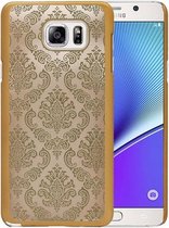 Goud Brocant TPU back case cover hoesje voor Samsung Galaxy J7 2016