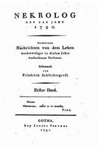 Nekrolog auf das Jahr 1790