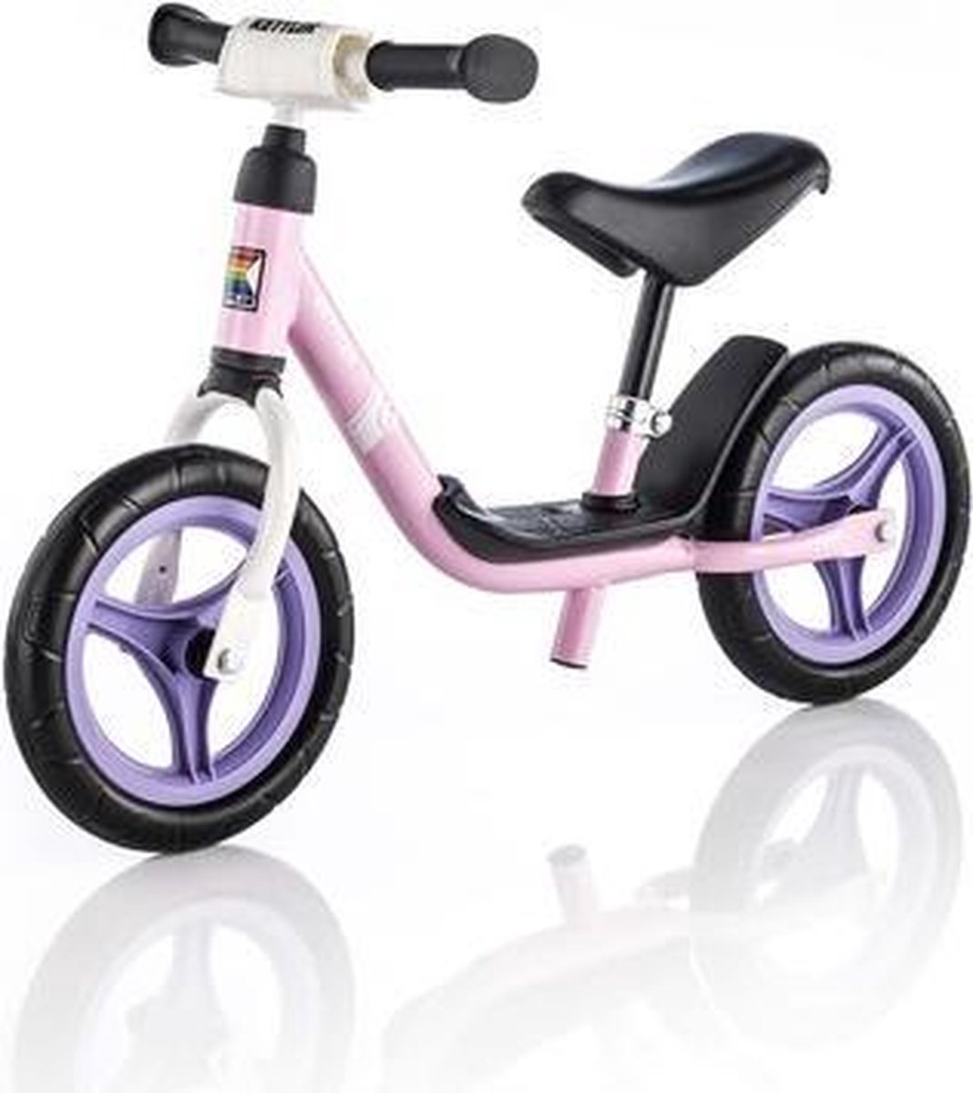 Kettler Run 10" Girl - Loopfiets - Roze - Voetenplank - Ergonomisch verstelbaar zadel