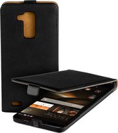 Zwart Eco Leather Flip Case Hoesje Huawei Ascend Mate7