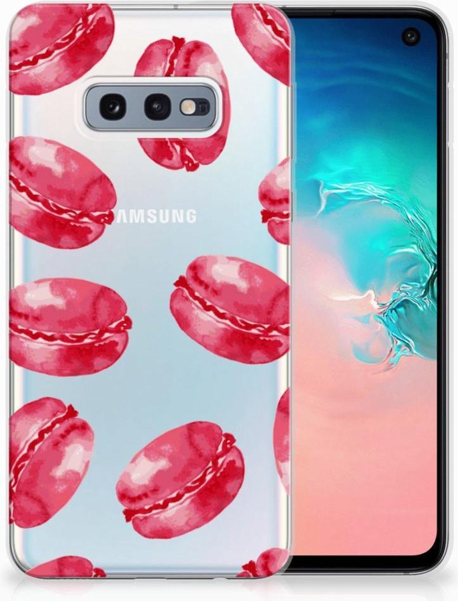 Samsung Galaxy S10e Siliconen Case Pink Macarons