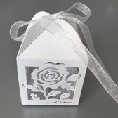 10 Boîtes Filigranes Rose - White Pearl