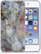 Geschikt voor iPod Touch 5 | 6 TPU Hoesje Design Marmer Grijs