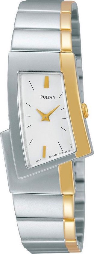 wanhoop Pardon team Pulsar PEGG72X1 horloge dames - zilver en goud - edelstaal | bol.com