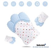 Bite gant - Pastel Blue - Bite - jouets - gant - anneau de dentition - jouets - cadeau de shower de bébé
