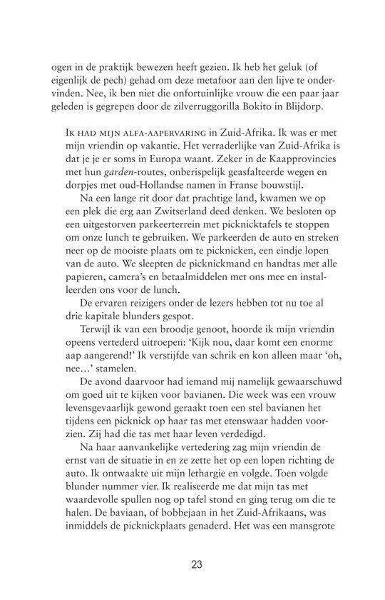 Vrouw op de apenrots