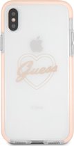 Guess shockproof heart - roze goud - for iPhone X