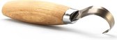 Mora houtsnijmes Wood Carving Hook 164S houten handvat
