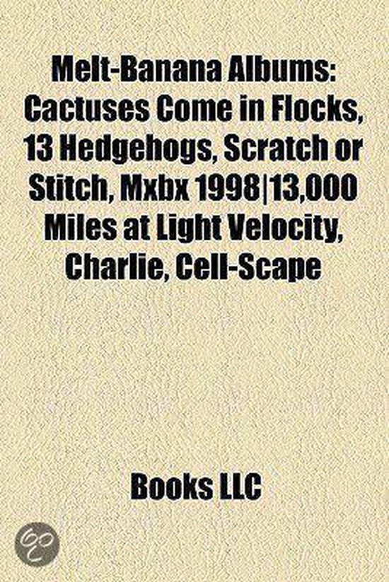 MeltBanana Albums 9781157331759 Boeken