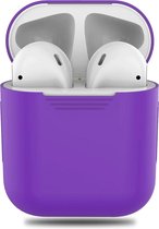 Airpods Silicone Case Cover Hoesje voor Apple Airpods - Paars