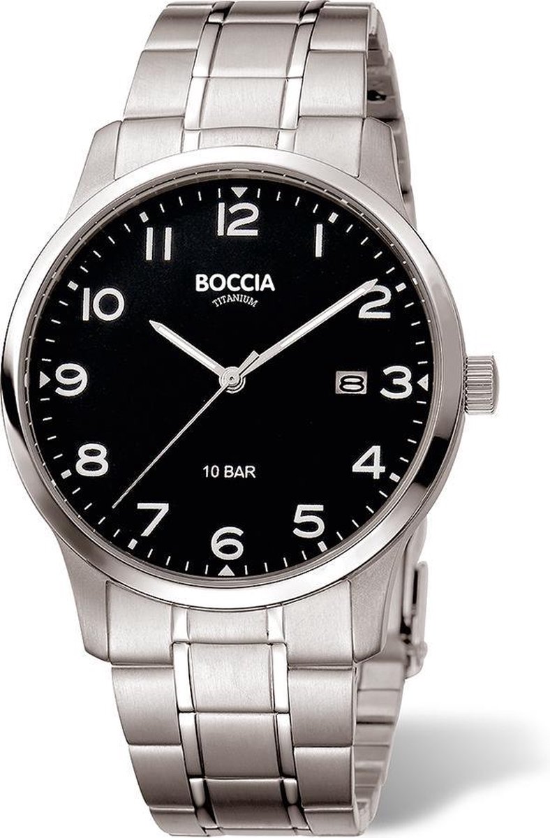 Boccia Titanium 3621.01 Heren Horloge 40 mm