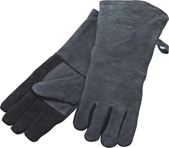 Rösle -  BBQ/ Grill handschoenen - Leer - Zwart