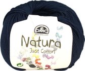 DMC Natura Just Cotton N28 Zaphire. PAK MET 10 BOLLEN a 50 GRAM. KL.NUM. 57.