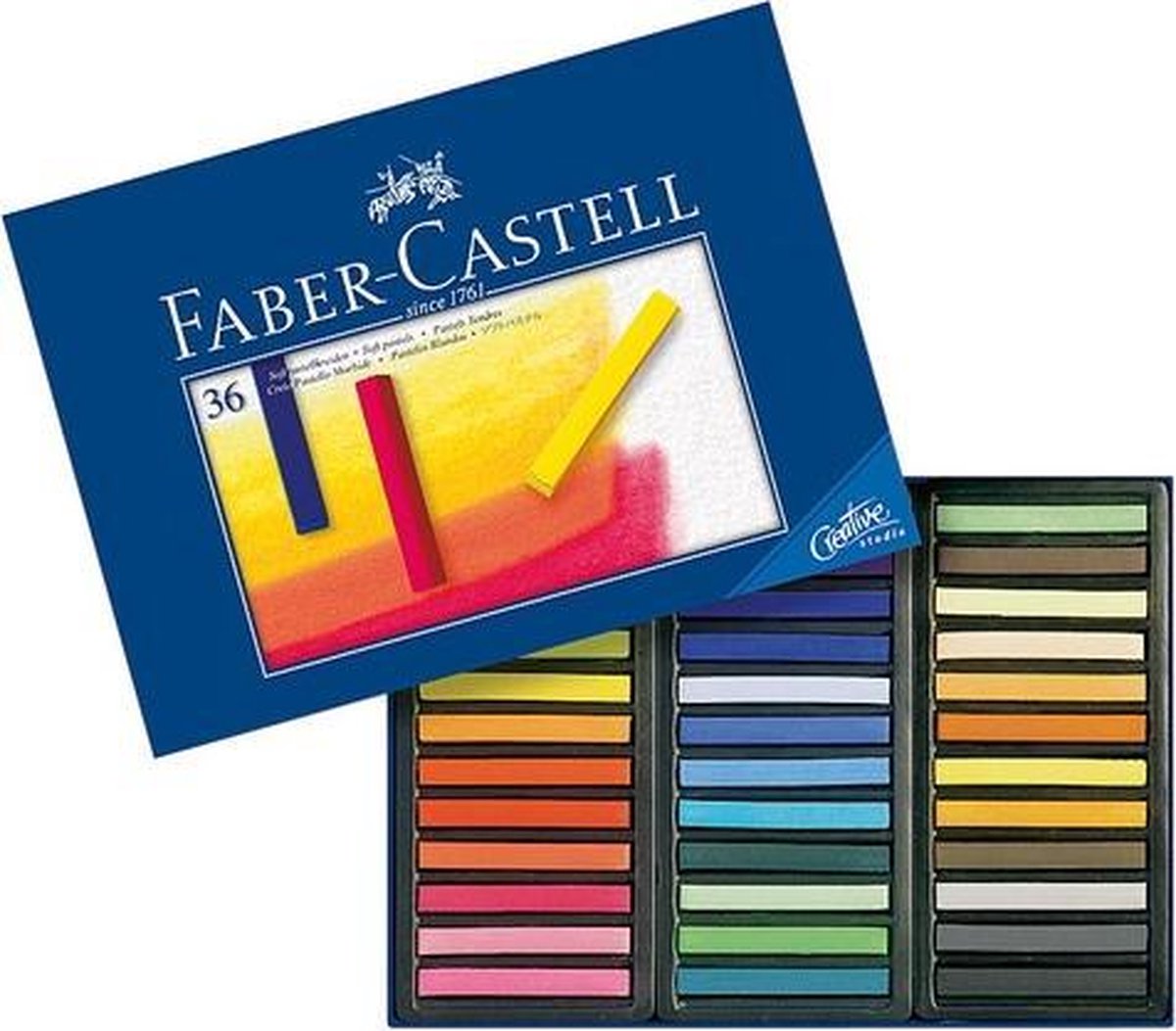 Faber-Castell pastelkrijt - Creative Studio - softpastel - 36 stuks - assorti kleuren - FC-128336 — cadeau in Hobby - foto 2