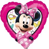 Hartjes ballon Minnie Mouse™ - Feestdecoratievoorwerp