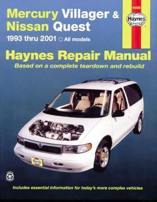 Bol Com Mercury Villager Nissan Quest 93 01 9781563924484 Haynes Publishing Boeken