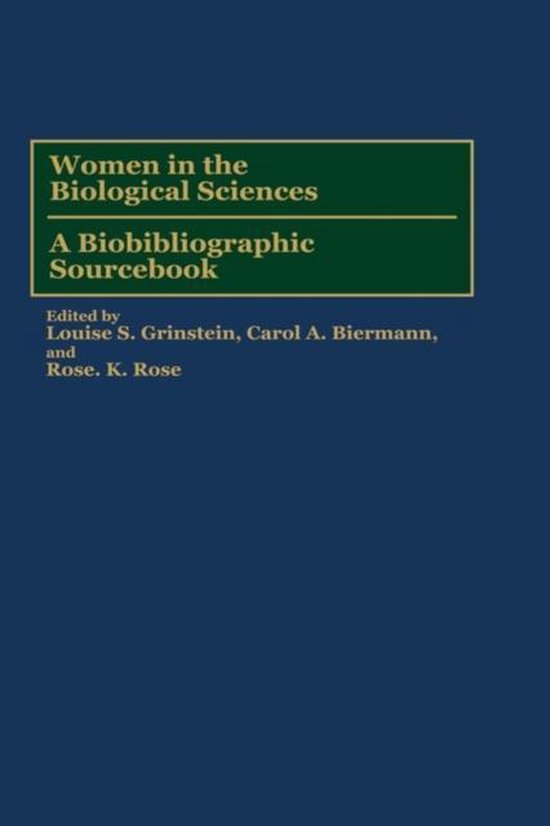 Women in the Biological Sciences - cover