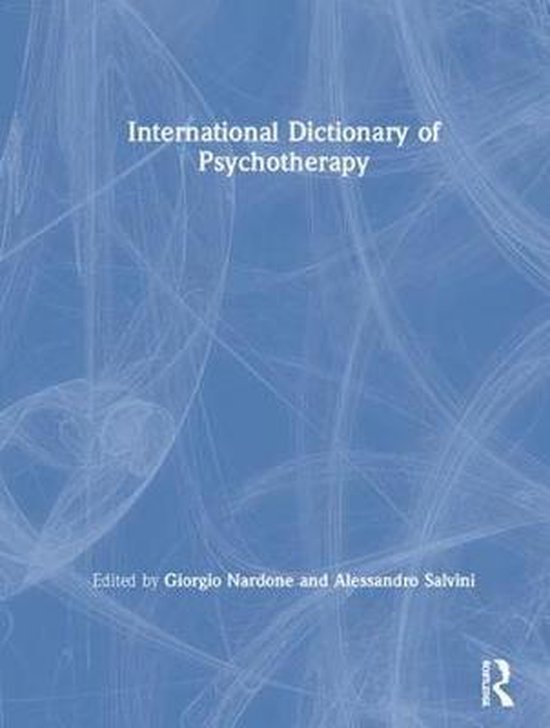 International Dictionary of Psychotherapy - cover