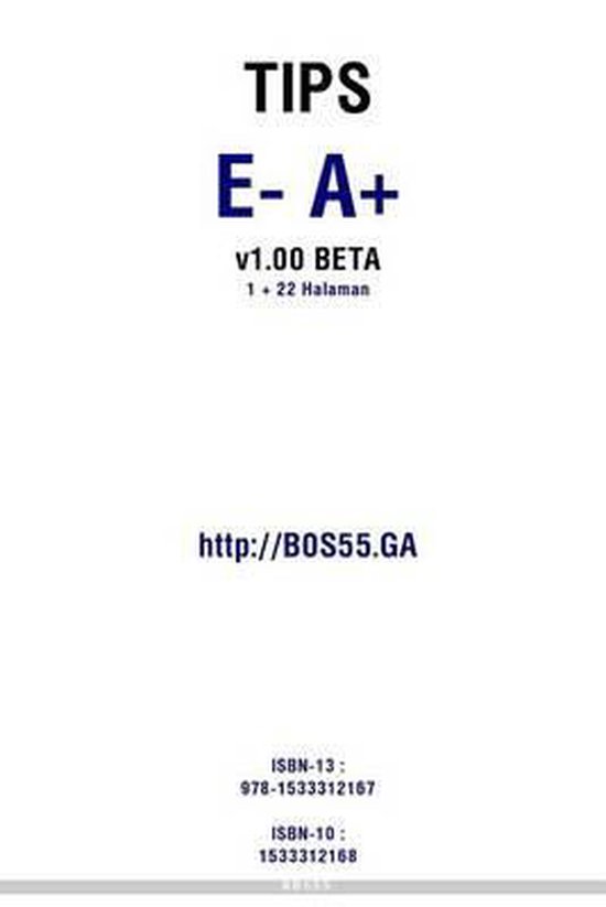 Tips E- A+ - cover