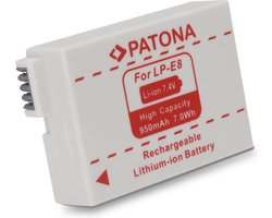 PATONA Battery CANON LP-E8 LPE8 EOS 550D EOS 600D EOS 550-D EOS 600-D