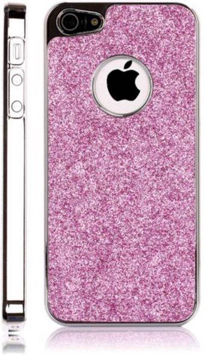 Luxury glitter case -Donker roze