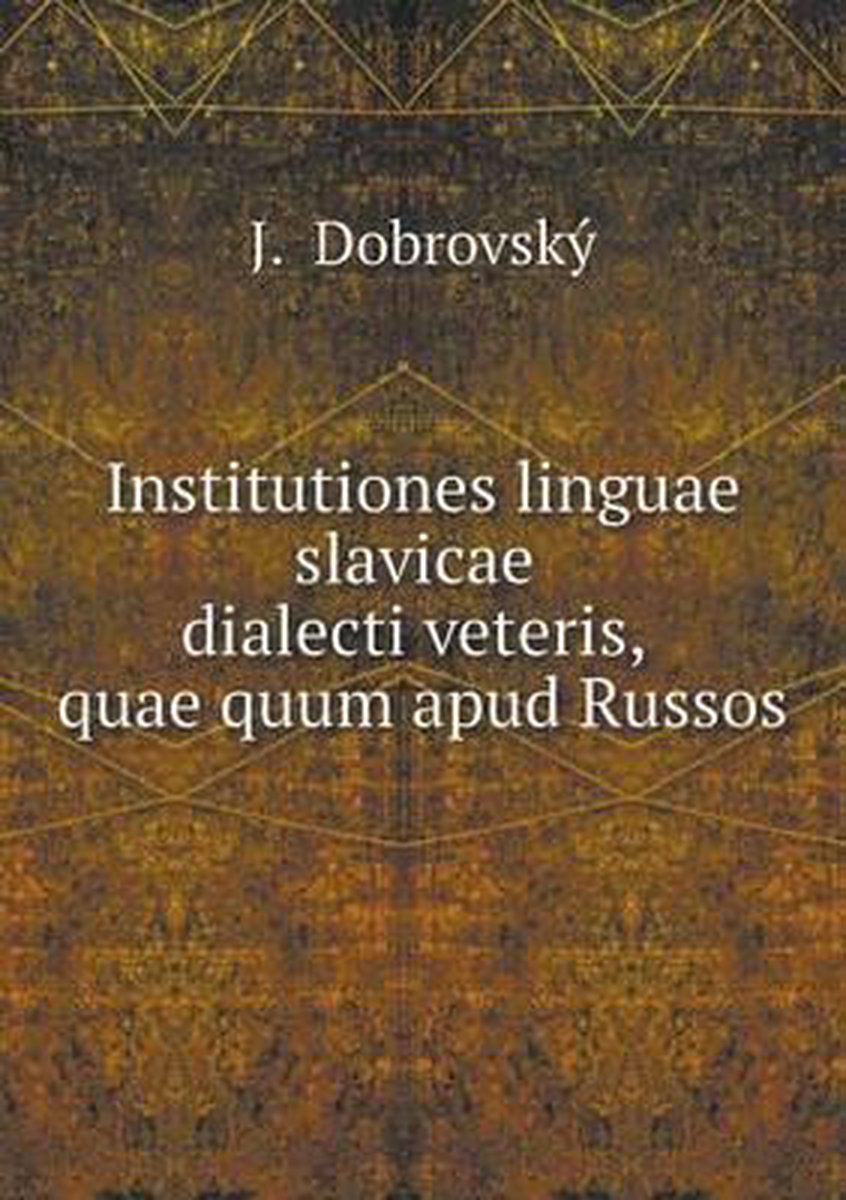 Josephi Dobrowsky - J Dobrovsky