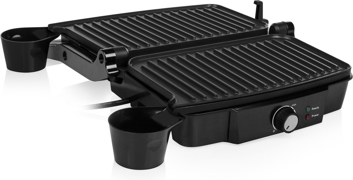 Tristar Contactgrill - GR-2852 - 1500W - Tosti apparaat - 28x17cm bakoppervlak - Aluminium — cadeau in Kookcadeaus - foto 5