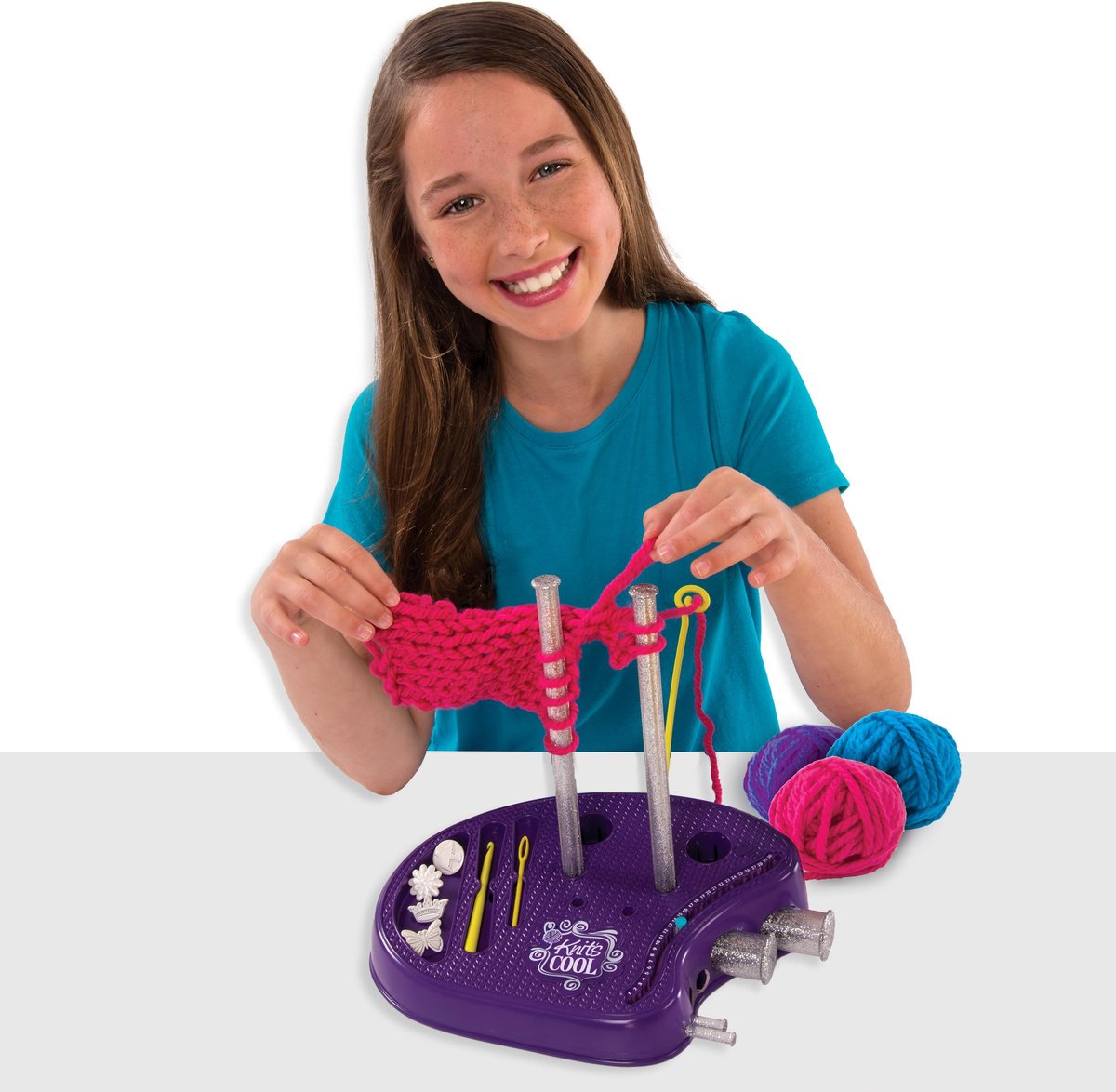 Knits Cool Knitting Studio - Knutselpakket om te leren breien - 8+ jaar — afbeelding 5