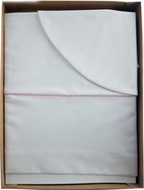 ANEL - Wieggarnituur - Model: Vlinder - Kleur:Wit met Roze paspel - Formaat: 80x100cm