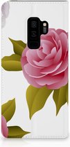 Geschikt voor Samsung Galaxy S9 Plus Uniek Standcase Hoesje Roses