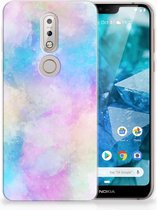 Nokia 7.1 Uniek TPU Hoesje Watercolor Light