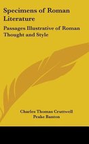 Specimens of Roman Literature